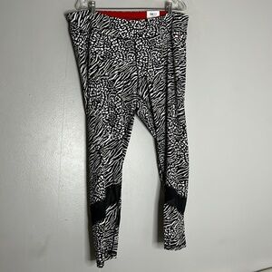 Tommy Hilfiger full length animal print activewear legging plus size 3XL